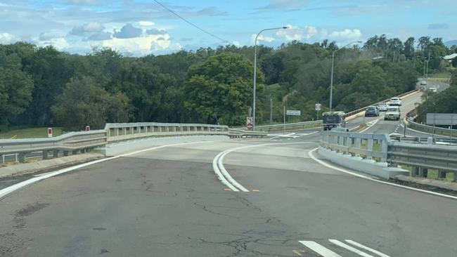 The $2.9m rebuild of the Normanby Overpass at Gympie was just completed a day prior to the crash on Thursday afternoon.