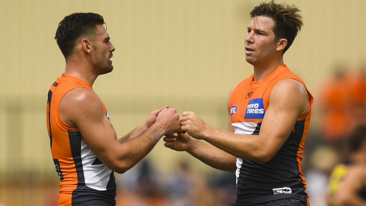 It was a big day for Stephen Coniglio and Toby Greene.