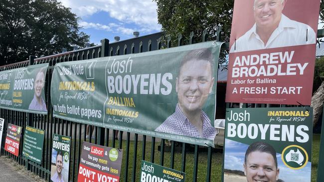 Outside the Byron Bay Public School booth.