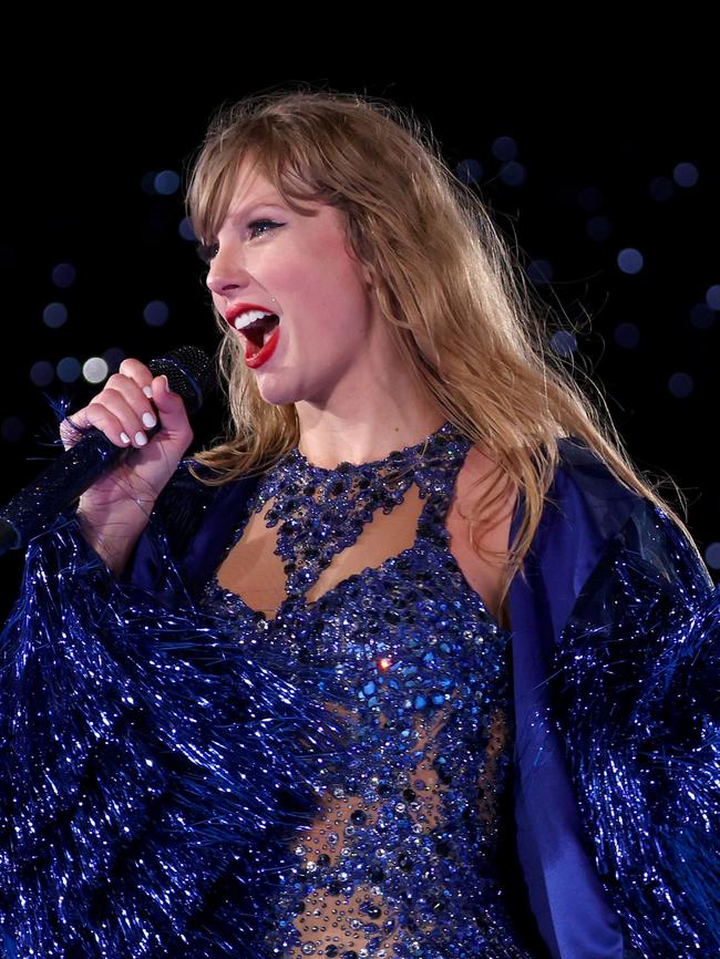 Swift on-stage in Melbourne. Picture: Getty