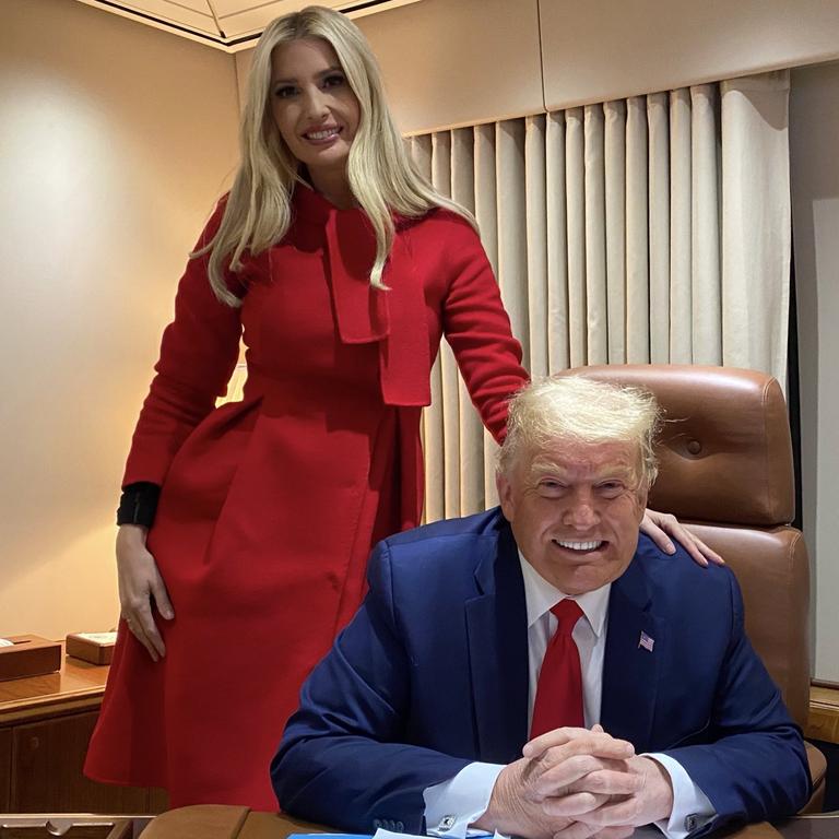 Donald Trump and Ivanka Trump. Picture: Ivanka Trump/Twitter