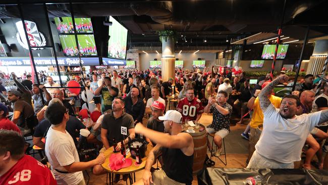 A large crowd enjoying live sport at a Gold Coast sports bar. Picture Glenn Hampson