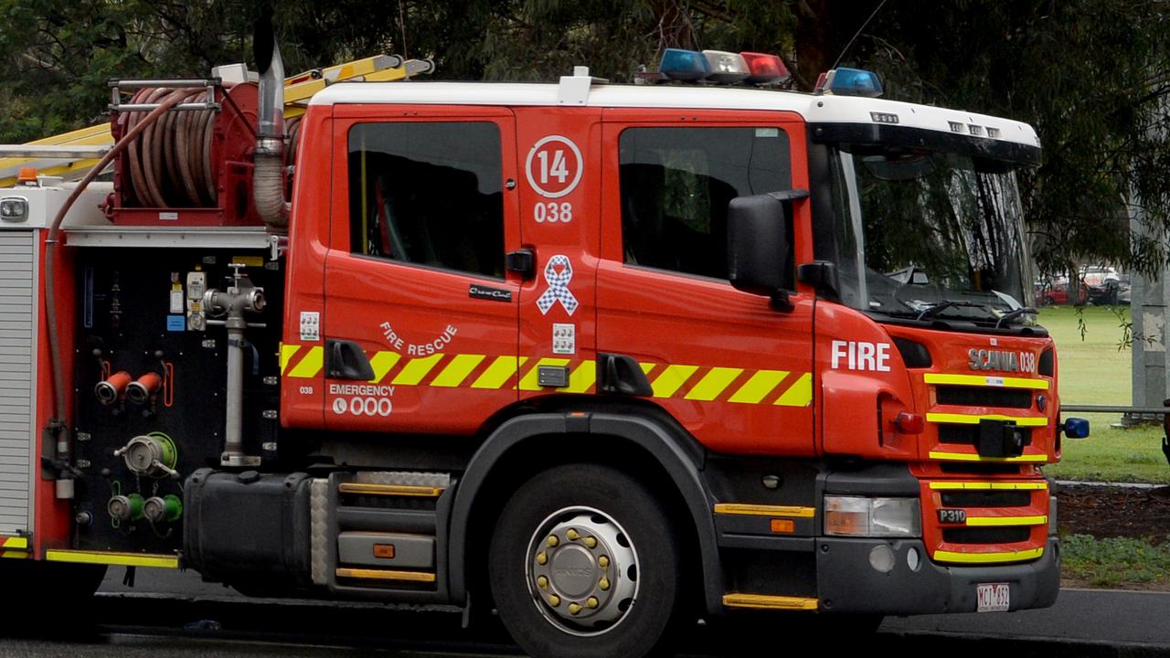 Child, 1, flown to hospital after house fire