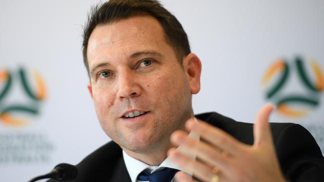 FFA CEO James Johnson wants to tackle footballs’ problems head on. Photo: AAP Image/Dan Himbrechts