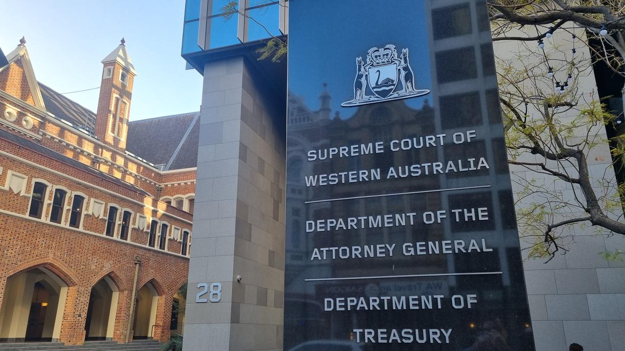 The case is being heard before the WA Supreme Court in Perth's David Malcolm Justice Centre. Picture: NCA NewsWire / Anthony Anderson