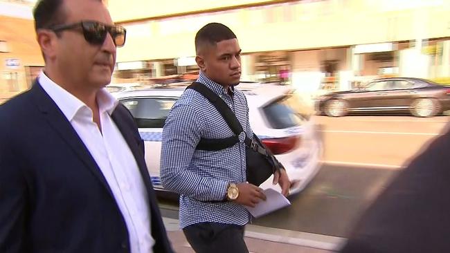 Fainu at an earlier court appearance. Picture: Seven News