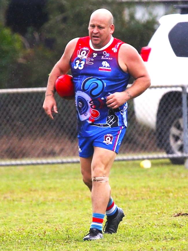 Centrals Trinity Beach Bulldogs player Luke James has played his last AFL Cairns game on Saturday, kicking 5 goals against the Cairns Saints. Picture: Brendan Radke