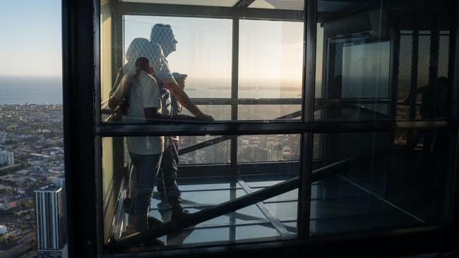 The Eureka Skydeck observation floor.