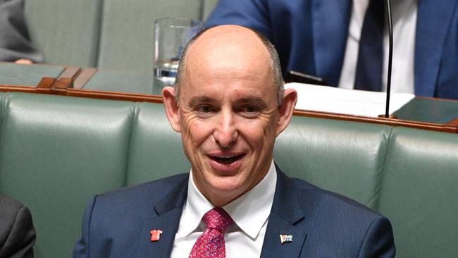 Assistant Treasurer Stuart Robert during Question Time in the House of Representatives at Parliament House in Canberra, Thursday, October 25, 2018. 