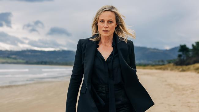 Actor Marta Dusseldorp announcing first screen project for her production company, Archipelago Productions, a TV drama called Bay of Fires. Pic: Adam Gibson.