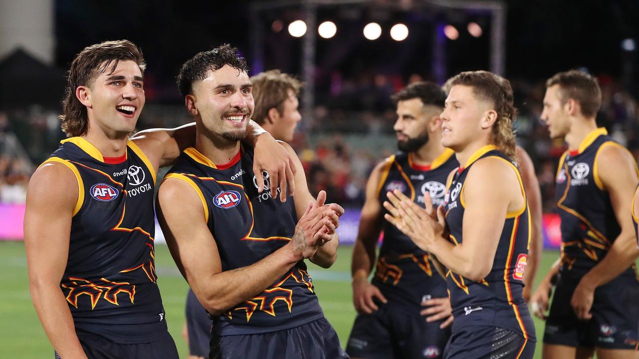 Rachele and Rankine — two stars for the Crows. Picture: Getty Images