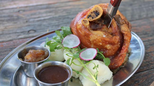 `Perfection’: Pork knuckle.