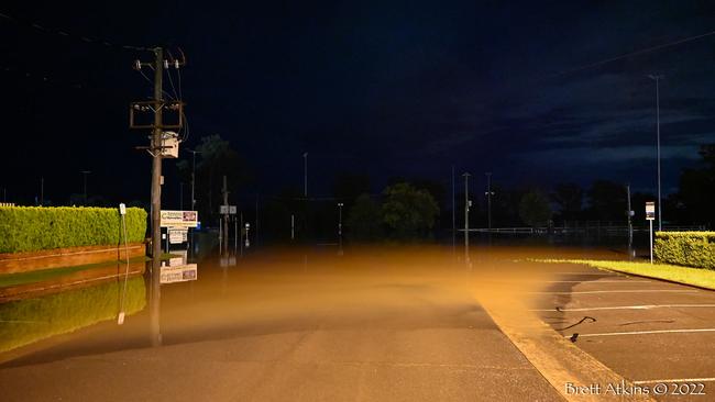 Cawdor Road, Camden floods. Photo take on March 8, around 3am. Picture: Brett Atkins