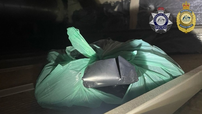 The drugs were allegedly found in the ceiling cavity of a cabin on the cruise ship. Picture: Australian Federal Police