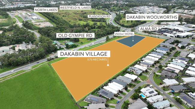 The Dakabin Hotel and Shopping Precinct will be set in a ‘prime location’, adjacent to Alma and Old Gympie Road. <span>Picture: Contributed</span>