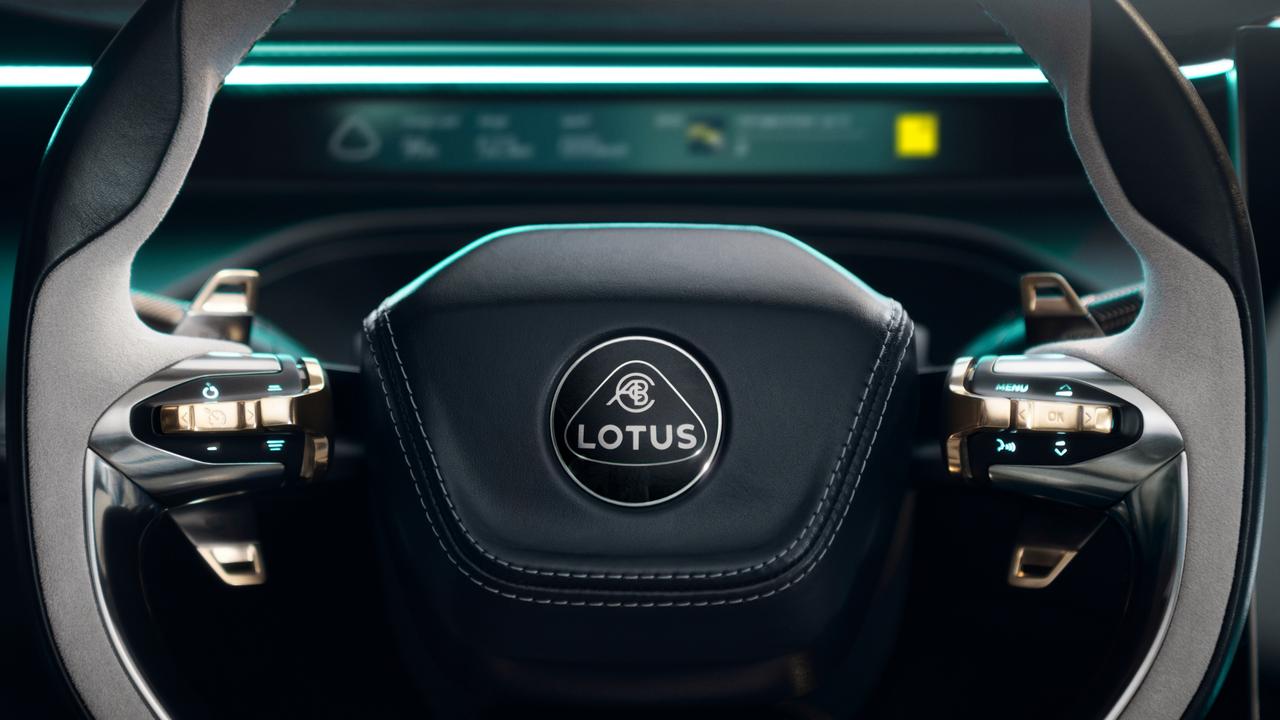 This is the first Lotus with driver aids such as lane keeping assistance.