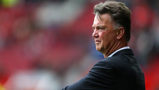 MANCHESTER, ENGLAND - AUGUST 16: Manchester United Manager Louis van Gaal looks on prior to the Barclays Premier League match between Manchester United and Swansea City at Old Trafford on August 16, 2014 in Manchester, England. (Photo by Alex Livesey/Getty Images)