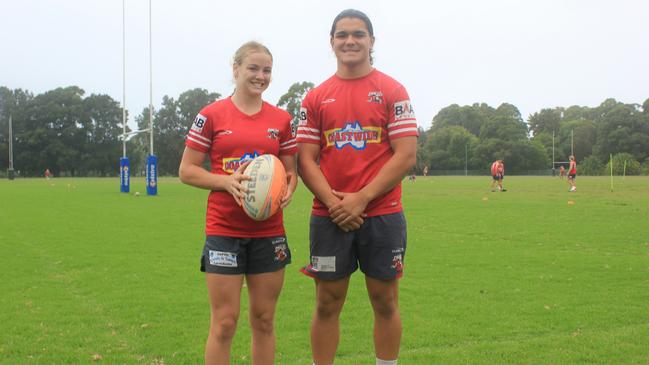 Illawarra Steelers senior captains Kasey Reh and Daniel Meafou. Picture: Kevin Merrigan