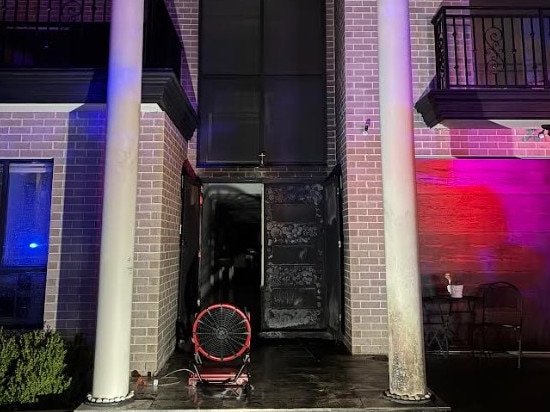 A neighbour extinguished the blaze before the arrival of emergency services. Picture: Supplied