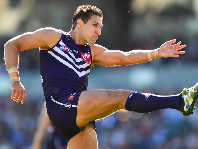 Fremantle champion Matthew Pavlich will play his final AFL game next Sunday. Picture: Daniel Carson/AFL Media/Getty Images