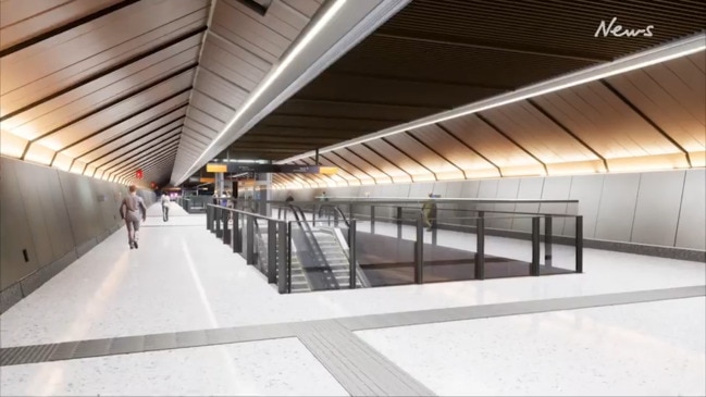 Brisbane's Cross River Rail at the new Albert St underground station