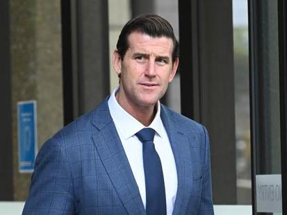 SYDNEY, AUSTRALIA - NewsWire Photos March 29, 2022: Ben Roberts-Smith, former SAS soldier leaves Supreme Court as his defamation case against Nine and its journalists continue. Picture: NCA NewsWire / Jeremy Piper