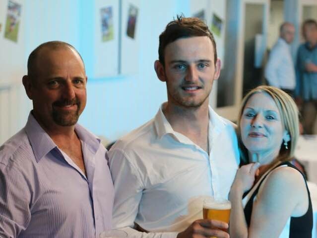 Geoff Hale and his son Billy Hale and wife Donna at a family event. Billy took his own life in March 2020 followed by Donna in July 2020.