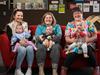 15-05-2024 Danni Menzies with daughter Evelyn has organised a premature baby play group for other mums Emily Burke and daughter Phoebe and Simantha Nation with son Atticus. Picture: Brad Fleet