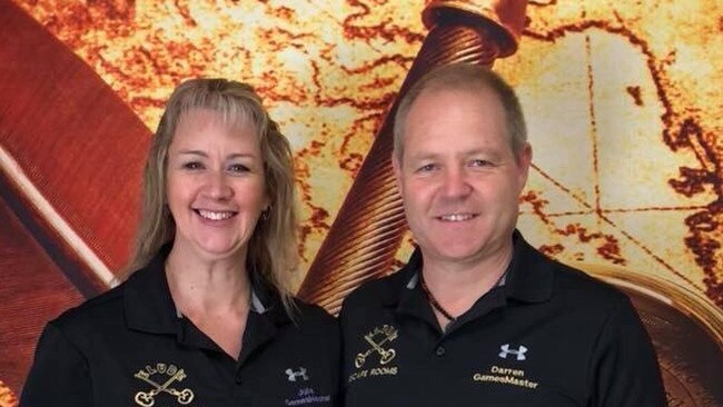 The owners of Elude Escape Rooms in Galton, Julia Billyard and Darren Bonaccordo. Picture: supplied