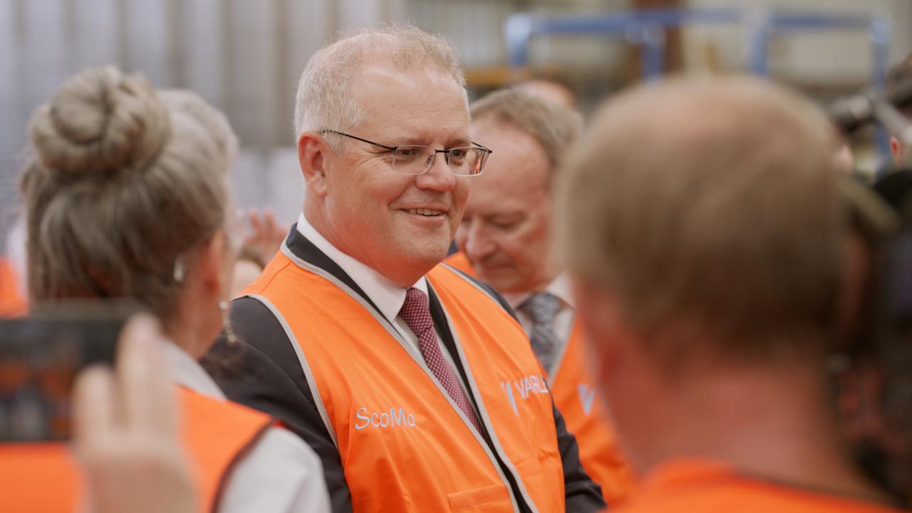 Prime Minister Scott Morrison says the government will invest $1.5 billion in manufacturing. Picture: Joel Black/NCA NewsWire