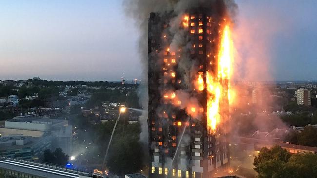 The 2017 London Grenfell tower disaster, where faulty building materials helped spread a devastating fire in which 72 people died.