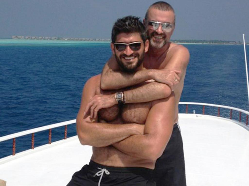 Fadi Fawaz and George Michael. Picture: Twitter