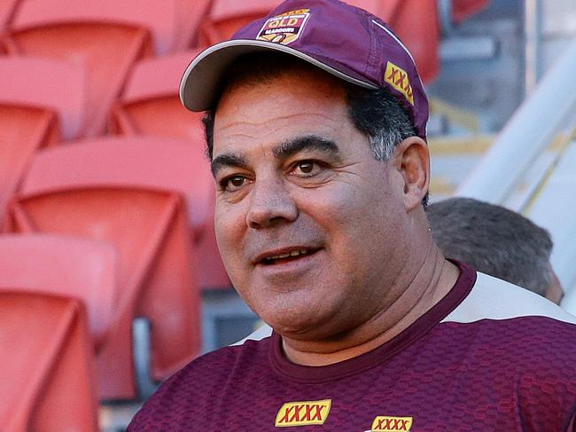 Coach Mal Meninga during the Queensland State of Origin Captain's run at Suncorp Stadium in Brisbane. Pics Adam Head