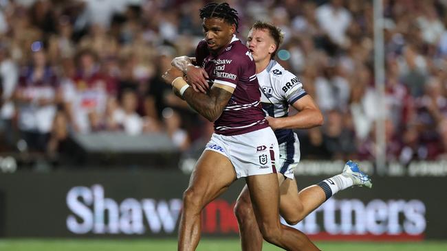 Jason Saab had a field day on the right wing against the Cowboys last week. Picture: Cameron Spencer/Getty Images