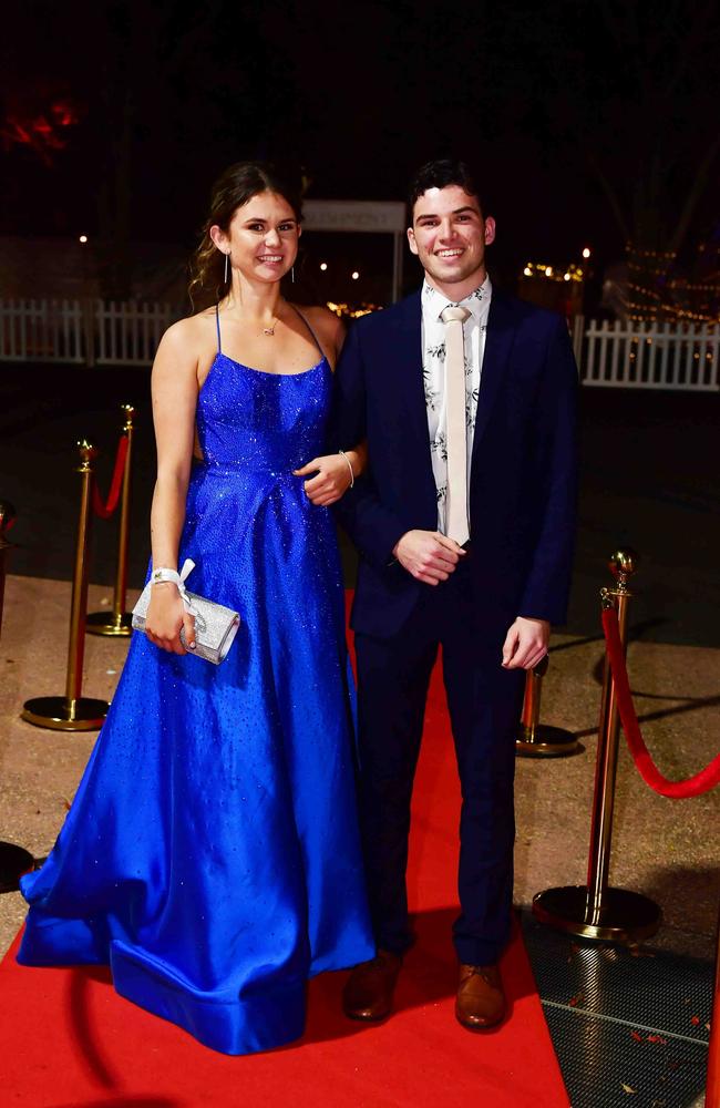 Alison Peacock and Nic Bell at year 12 formal, Unity College. Picture: Patrick Woods.