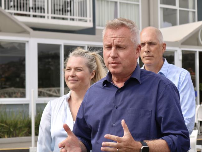 Premier Rockliff addresses the media in Launceston. Picture: Stephanie Dalton