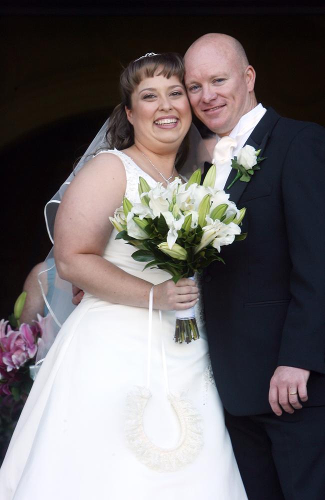 Veronica Lawton and Mike Simpson married at Holy Spirit Church, New Farm.