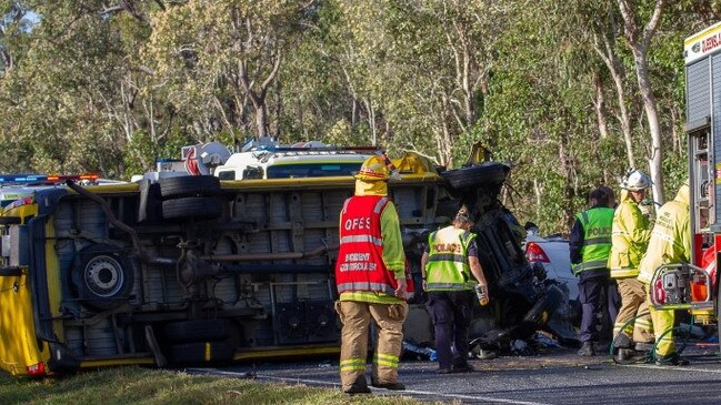 David Smith was travelling home to Bundaberg North along Goodwood Rd when his car collided with a Prosegur armoured vehicle around 5.30am.