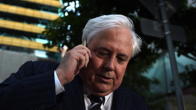 Clive Palmer. Picture: AAP.