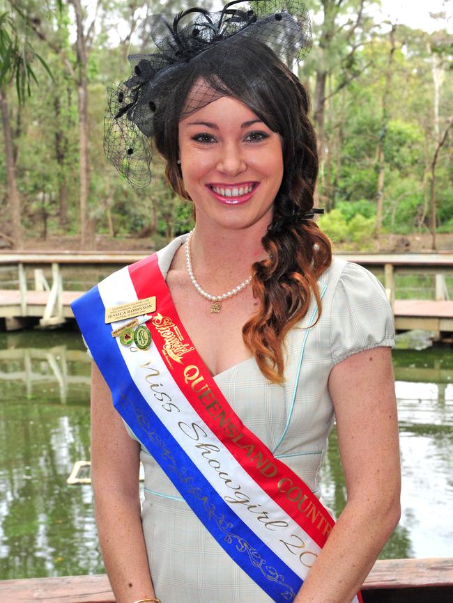 Jessica Robinson, Queensland Country Life Miss Showgirl Award winner 2012, is a high school teacher in Childers. Photo: Simon Young / NewsMail