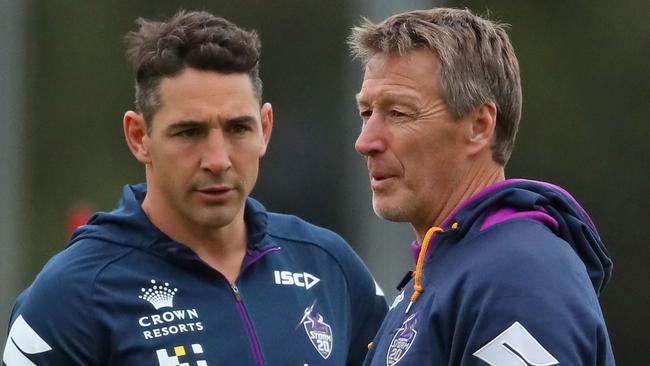 Melbourne’s preferred option is for Billy Slater to take over from Craig Bellamy. Picture: Getty Images