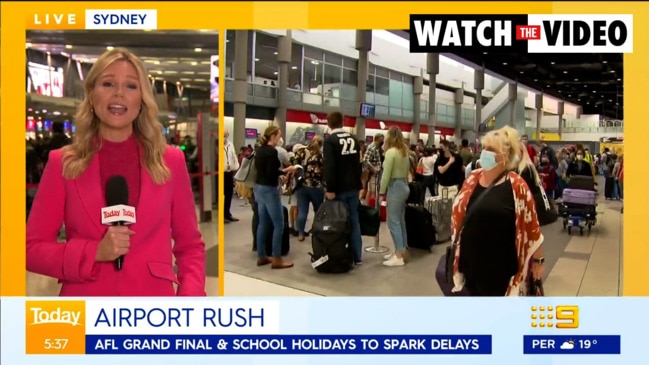 Disruptions at Sydney Airport (Today Show)