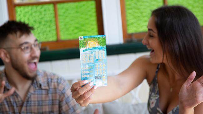 The Collinsville woman said she planned to buy a new car with her win on an Instant Scratch-Its ticket.
