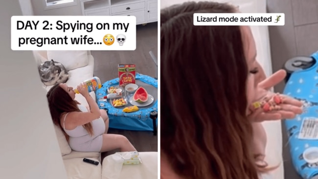 Chantal's pregnancy cravings have gone viral. Source: TikTok/chantelschnider