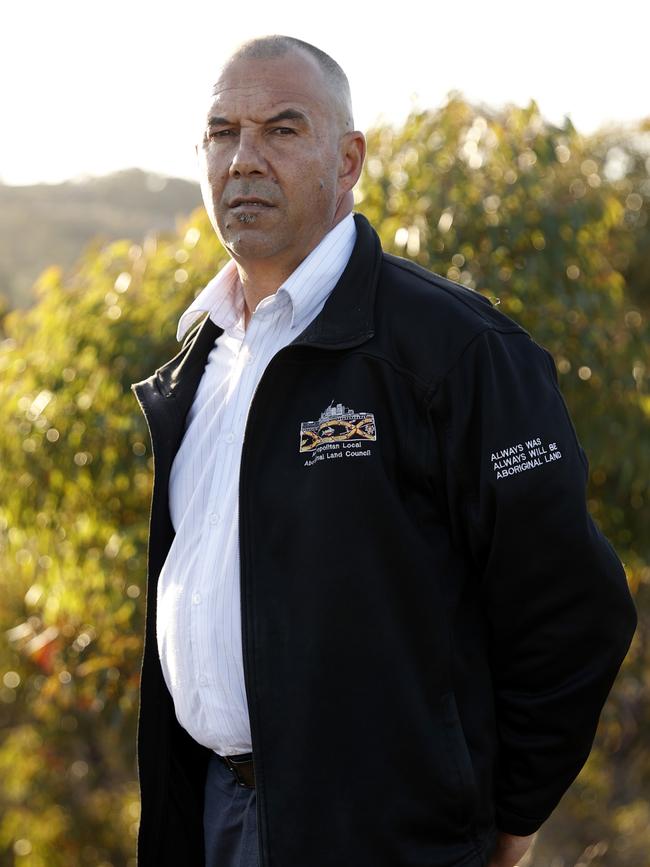 Nathan Moran, CEO of the Metropolitan Aboriginal Land Council, claims Neil Evers has not verified his Aboriginal heritage. Picture: Sam Ruttyn