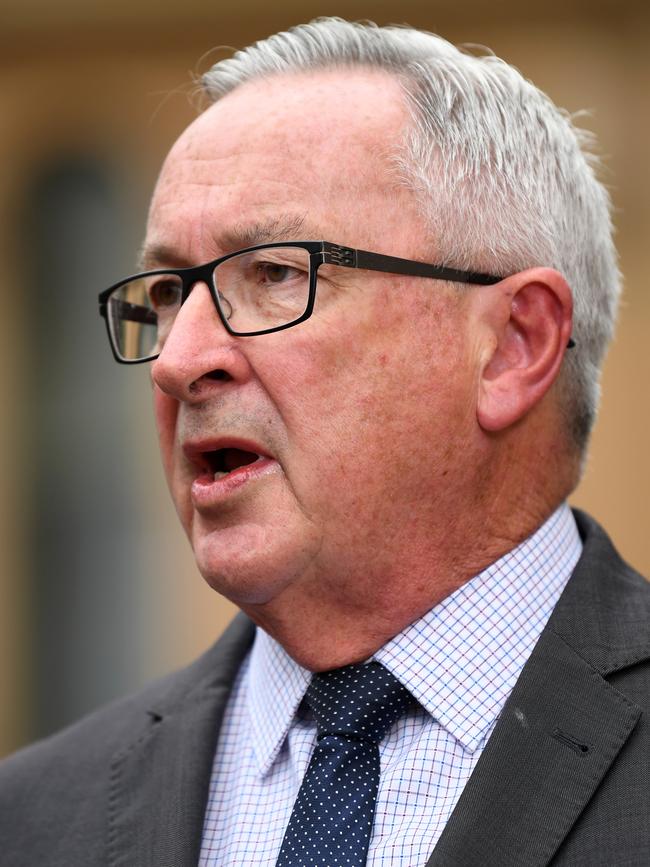 Health Minister Brad Hazzard says NSW has seen 39 new cases in 24 hours. Picture: Joel Carrett/AAP