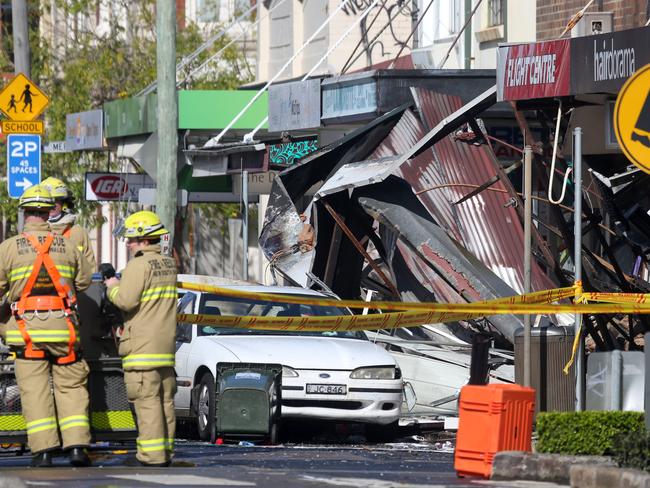 The aftermath of the explosion / Picture: John Grainger