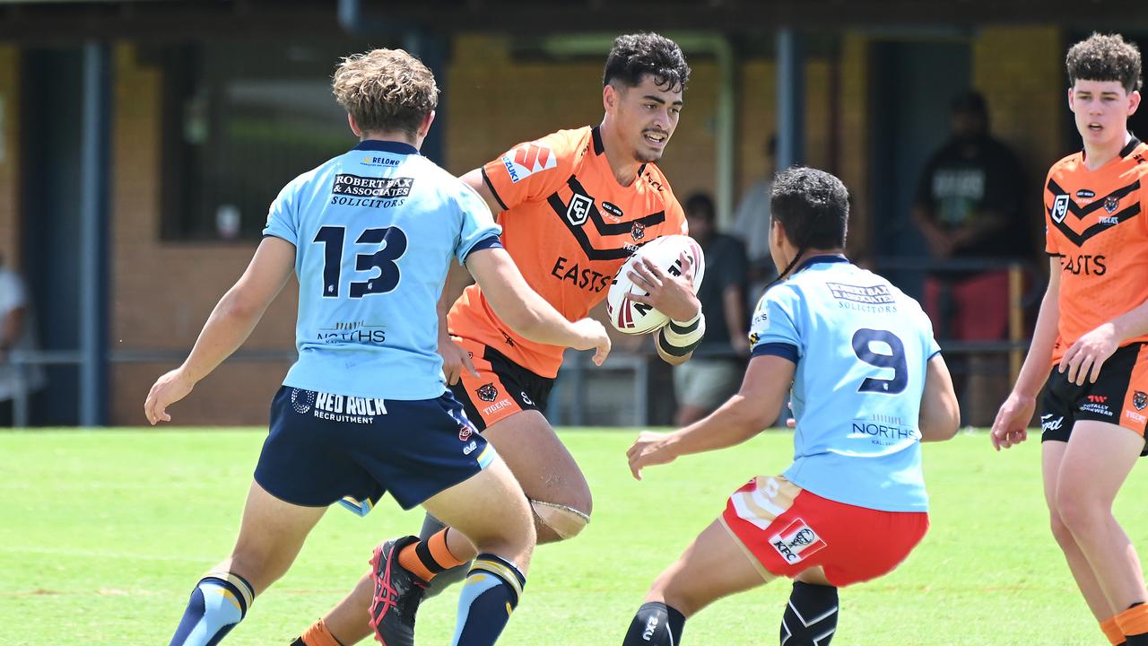 Nikorima Wharakura Connell Cup U17 boys between Brisbane Tigers and Norths Saturday February 1, 2025. Picture, John Gass