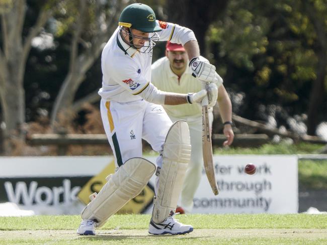 Ballarat Cricket: Wendouree v Ballarat-Redan.  Jayden Hayes batting for Ballarat Redan Cricket Club. Picture: Valeriu Campan