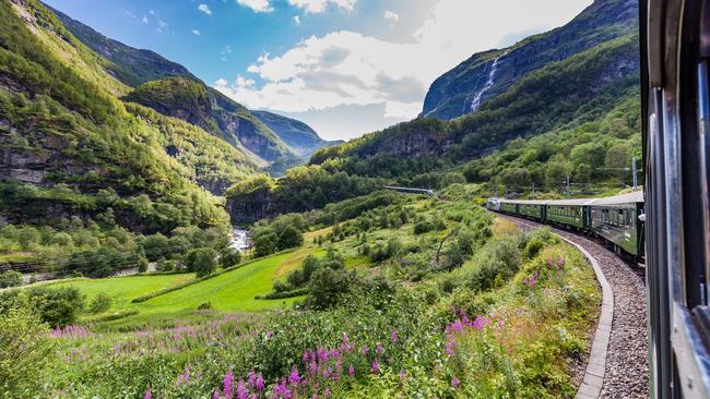 View from the beautiful Flamsbana train journey between Flam and Myrdal.